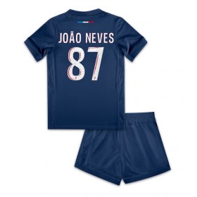 Paris Saint-Germain Joao Neves #87 Heimtrikot 2024-25 Kurzarm (+ kurze hosen)